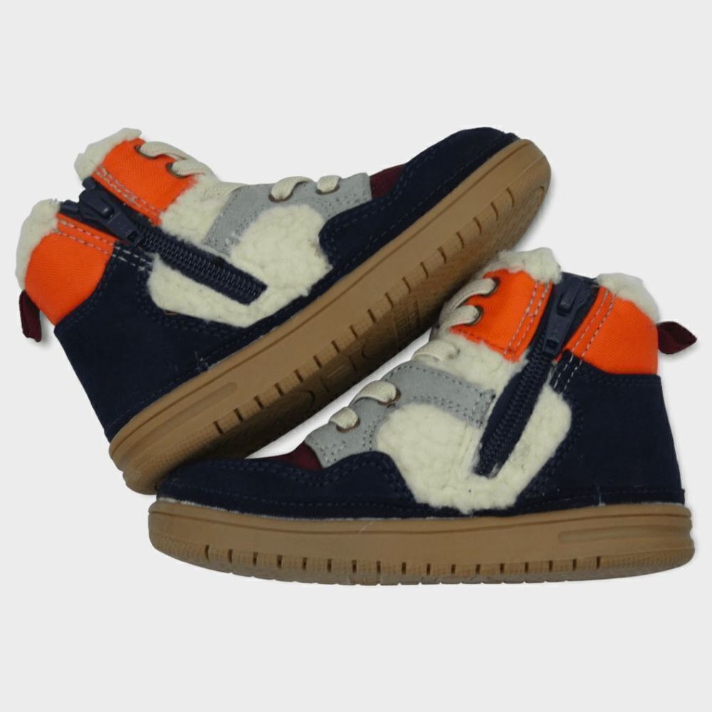 Gap Baby Sherpa Color Block High Top Sneakers Size 8 - Picture 6 of 9